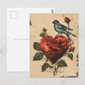 Carte Postale Saint-Valentin vintage (Devant / Derrière)