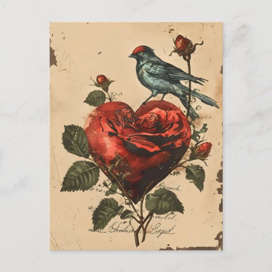 Carte Postale Saint-Valentin vintage (Devant)
