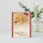 Carte Postale Saint Valentin vintage Victorienne (Debout devant)