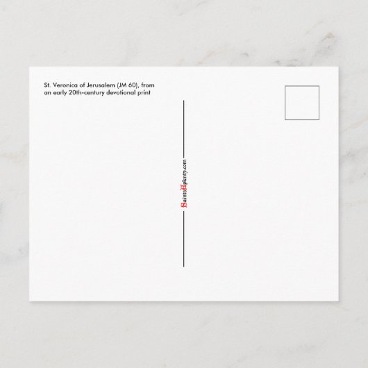 Carte Postale Saint-Veronica de Jérusalem (JM 60) (Dos)
