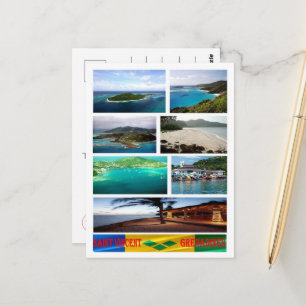 Carte Postale Saint-Vincent-et-les Grenadines - Mosaïque -