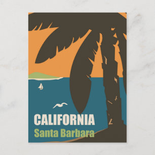 Carte Postale Sainte-Barbe, Californie