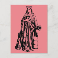 Sainte-Barbe la Grande Martyre Art Graphique Sacré