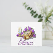 Carte Postale Sainte Bible Amen (Debout devant)
