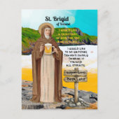 Carte Postale Sainte Brigitte d'Irlande et son lac de bière (Devant)