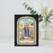 Carte Postale Sainte Catherine d'Alexandrie dans le poste de pre (Debout devant)