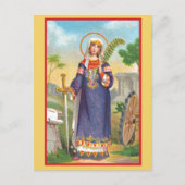 Carte Postale Sainte Catherine d'Alexandrie en costume égyptien (Devant)