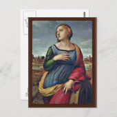 Carte Postale Sainte Catherine D'Alexandrie Par Raffael (Devant / Derrière)