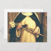 Carte Postale Sainte Catherine de Sienne (Devant / Derrière)