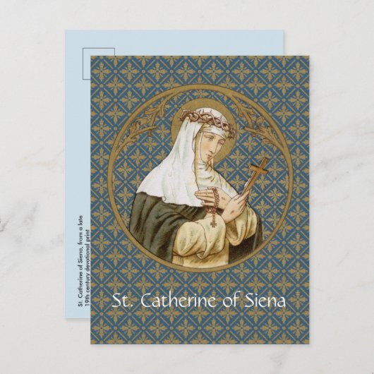 Carte postale Sainte-Catherine de Sienne (BK 19) (Devant / Derrière)