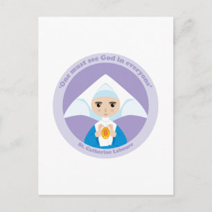 Carte Postale Sainte Catherine Laboure