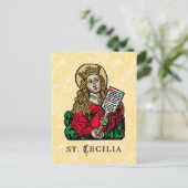 Carte Postale Sainte Cécile avec tableau de chant (Nuremberg) (Debout devant)