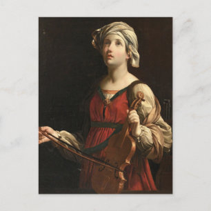 Carte Postale Sainte Cécile par Guido Reni