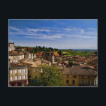Carte Postale Sainte-Émilion<br><div class="desc">Vue sur les maisons du village et la campagne à Saint Emilion,  une région viticole de France bien connue,  en été.</div>