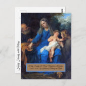 Carte Postale Sainte Famille (Devant / Derrière)