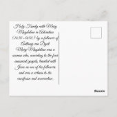 Carte Postale Sainte Famille (Dos)