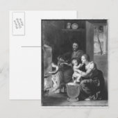 Carte Postale Sainte Famille, après 1650 (Devant / Derrière)