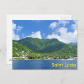 Carte Postale Sainte-Lucie (Devant / Derrière)
