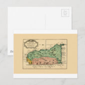 Carte Postale Sainte-Lucie 1758 (Devant / Derrière)