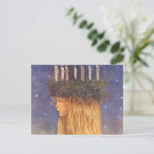 Carte Postale Sainte-Lucie John Bauer (Debout devant)