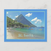 Carte Postale Sainte-Lucie/Pitons (Devant)