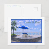 CARTE POSTALE SAINTE-LUCIE SEREINE/CHAIS LONGUE AU BORD DE LA ME (Devant / Derrière)