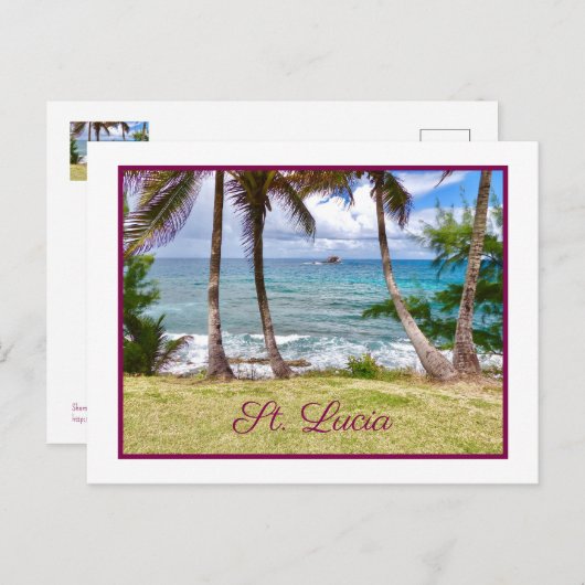 Carte Postale Sainte-Lucie sublime (Devant / Derrière)