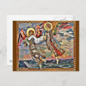 Carte Postale Sainte Mariée portée par les Anges (Devant / Derrière)