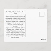 Carte Postale Sainte Mary Magdalene (Dos)