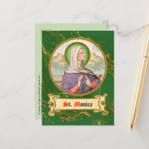 Carte Postale Sainte Monique de Tagaste (SAU 047; détail)