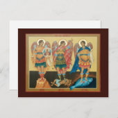 Carte postale sainte personnalisable d'archanges (Devant / Derrière)