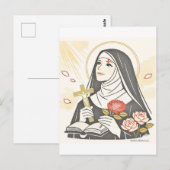 Carte Postale Sainte Rita de Cascia (Devant / Derrière)