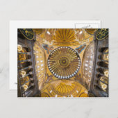 Carte Postale Sainte-Sophie Intérieur à Istanbul (Devant / Derrière)