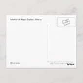 Carte Postale Sainte-Sophie, Istanbul (Dos)