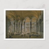 Sainte-Sophie, planche 6 : la nef nord, gravée par