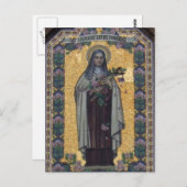 Carte Postale Sainte Thérèse de Lisieux (Devant / Derrière)