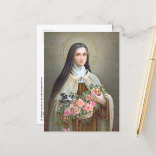 Carte Postale Sainte Thérèse de Lisieux la Petite Fleur (BJE 01)