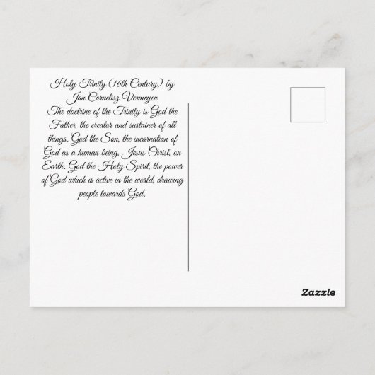 Carte Postale Sainte Trinité (Dos)