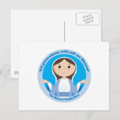 Carte Postale Sainte Vierge Marie (Devant / Derrière)