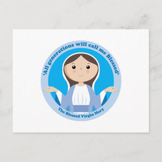 Carte Postale Sainte Vierge Marie (Devant)