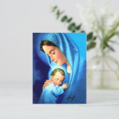 Carte Postale Sainte Vierge Marie avec Bébé Jésus (Debout devant)