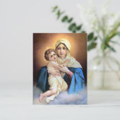 Carte Postale Sainte Vierge Marie et Enfant Jésus (Debout devant)