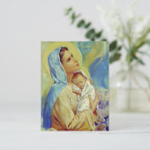 Carte Postale Sainte Vierge Marie et Enfant Jésus (Debout devant)
