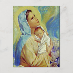 Carte Postale Sainte Vierge Marie et Enfant Jésus