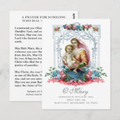 Carte Postale Sainte Vierge Marie Jésus La prière catholique Sym (Devant / Derrière)