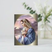 Carte Postale Sainte Vierge Marie - Mère de Dieu (Debout devant)