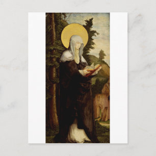Carte Postale Sainte Walpurga missionnaire anglo-saxon médiéval