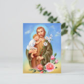 Carte Postale Saints "de jour de fête de St Joseph petits" "de (Debout devant)