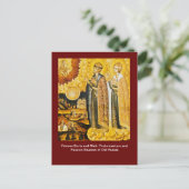 Carte Postale Saints, Princes Boris et Gleb : Proto-martyrs a... (Debout devant)