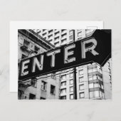 Carte Postale Saisir l'illustration typographique de l'empreinte (Devant / Derrière)